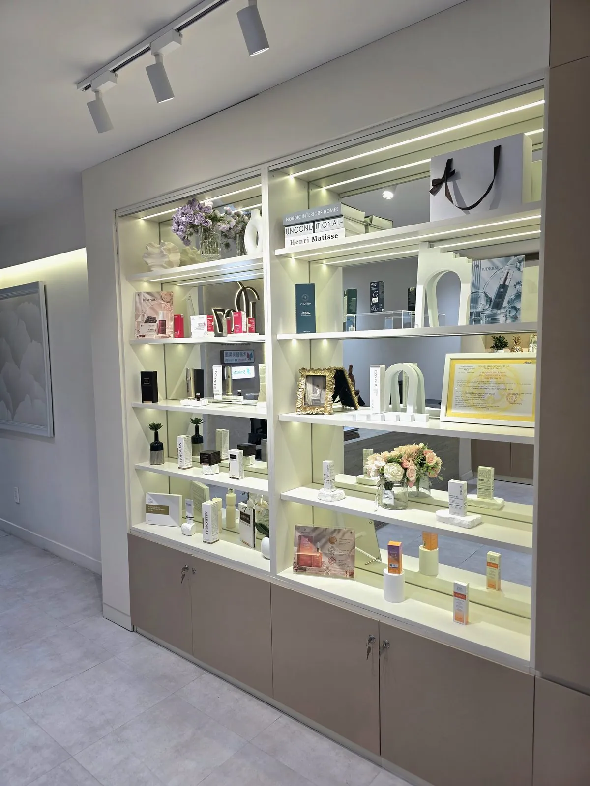 Skincare display